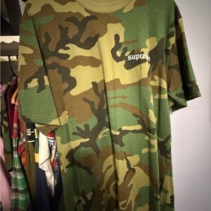 Supreme Target Tee Woodland Camo